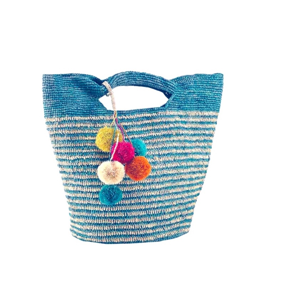 Natural Raffia Crochet Tote